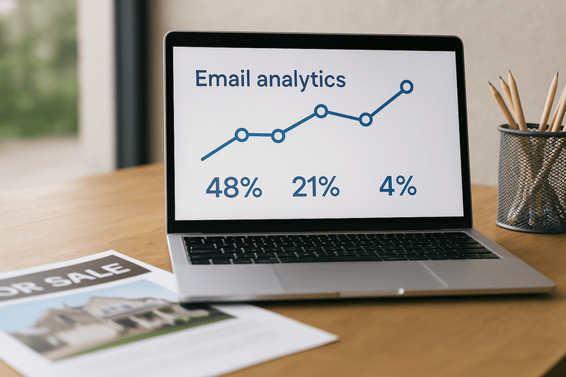 real estate email performance metrics