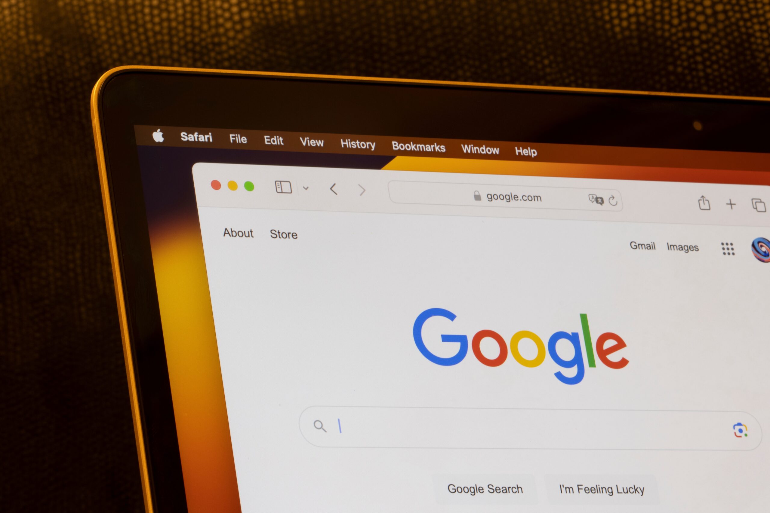 Google Search Computer Screen